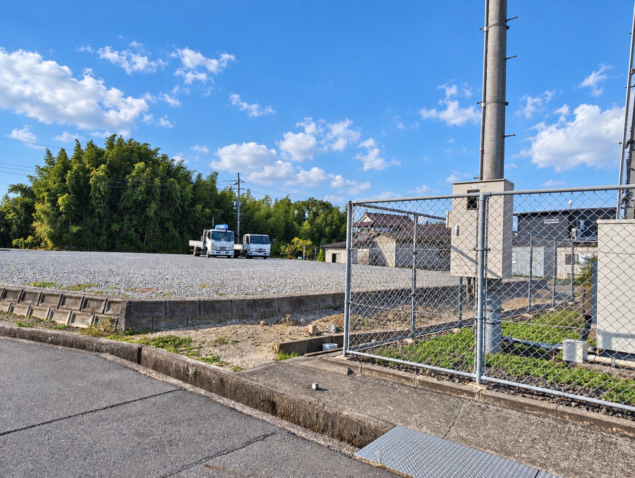 第二工場の建設地②(事務所側から撮影)